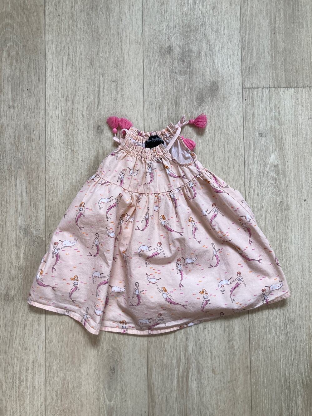 Cynthia Rowley Pink Mermaids Sun Dress, Size 12M